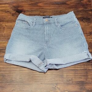 Striped Blue Women's Shorts
